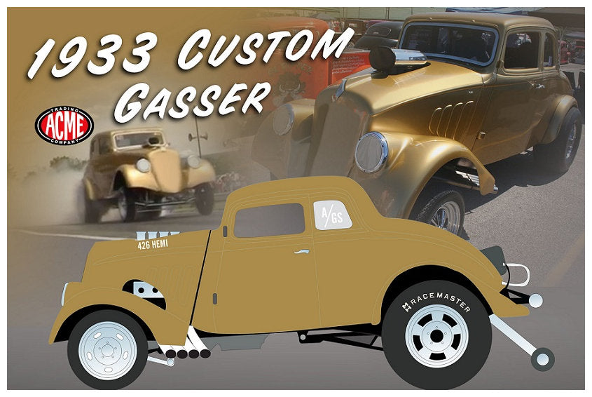 A1800914 - 1:18 1933 Willys Gasser Dirty Thirty