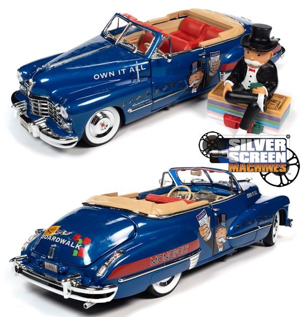 1:18 Monopoly 1947 Cadillac Convertable & Resin Figure