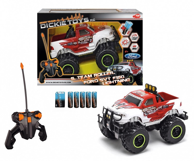 D201119485 - 1:16 (40 MHz) Ford SVT F150 Lightning S. Team Roller Radio Control Batteries Incl