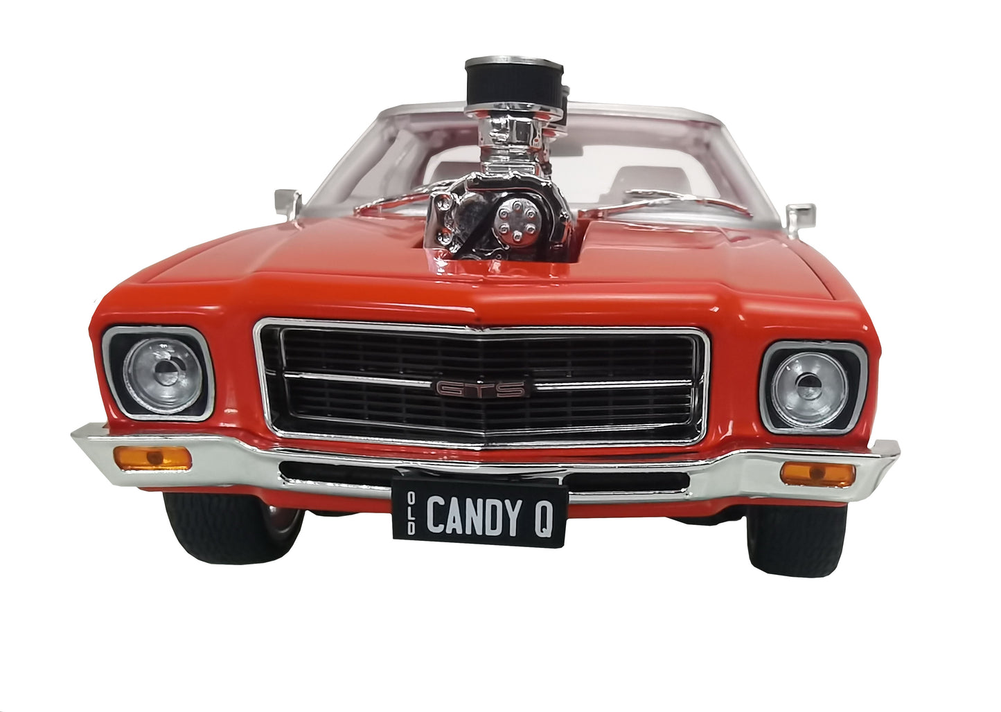Classic Elegance: 1:24 1973 HQ Candy Red Holden Monaro with Black Roof and White Interior