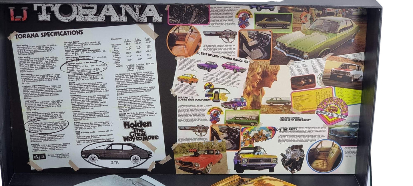 Celebrate Heritage: 1:24 SS Exclusive 50th Anniversary Twin Set Gold & Raw Steel Blown Slammed 1972 LJ Torana