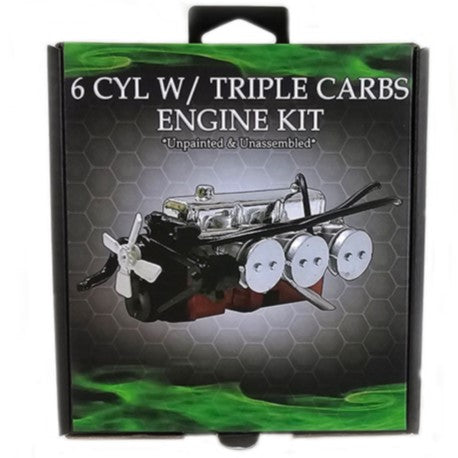 DDAAC006 - 1:24 A9X/LX SS 6 Cylinder Engine with Triple Carbs
