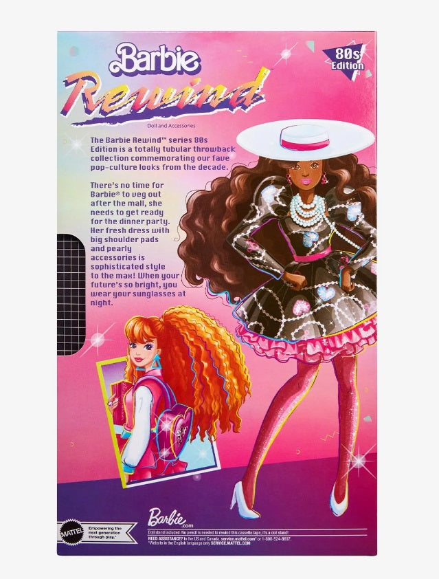 80s Rewind 4 Barbie - Black Hair
