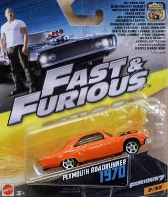 HFCF37 - 1:64 Furious 7 Plymouth Road Runner 1970