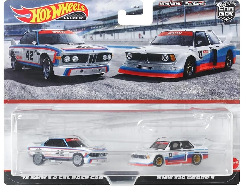 HKF55 - 1:64 2 Pack - BMW 320 Group 5 & 1973 BMW 3.0 CSL Race Car
