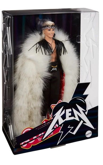 HRF31 - Ken Doll Faux Fur Coat Barbie Collector