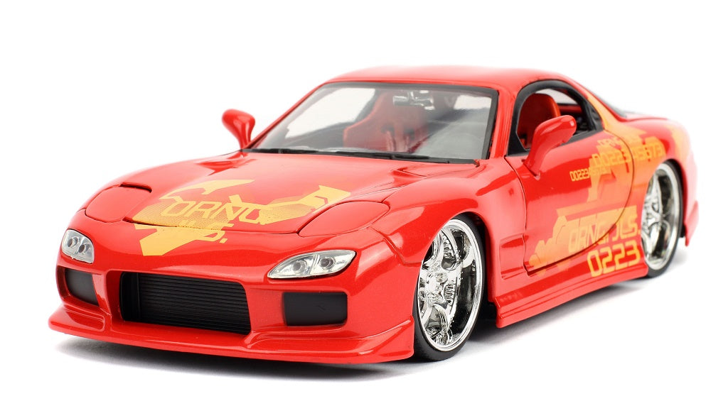 JA30747 - 1:24 F&F Julius Orange Mazda RX-7 - Fast n Furious Movie
