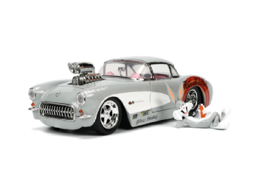 JA32390 - 1:24 Bugs Bunny Figure w/1957 Chevy Corvette Movie