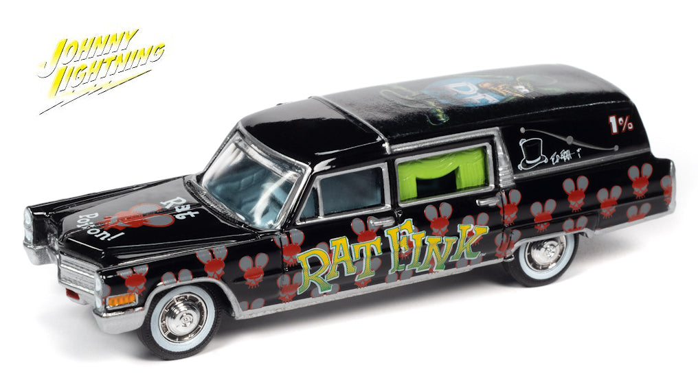 1:64 (6pcs) 1966 Cadillac Hearse Rat Fink