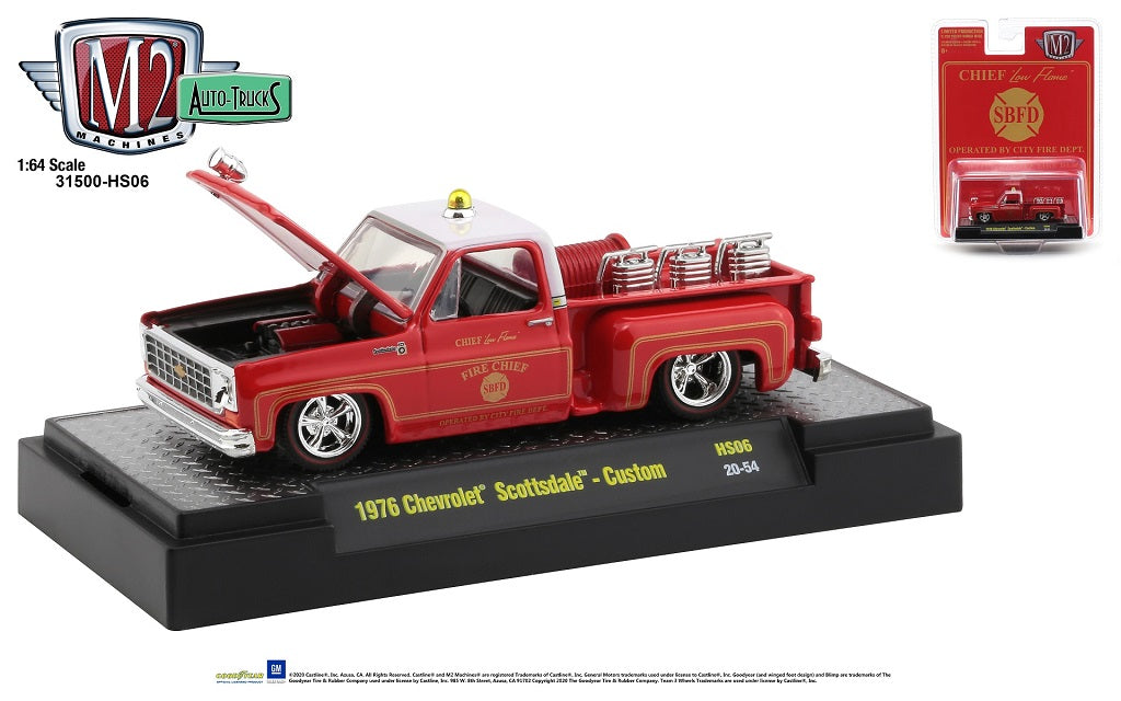 M231500-HS06 - 1:64 Fire Chief Custom 1976 Chev