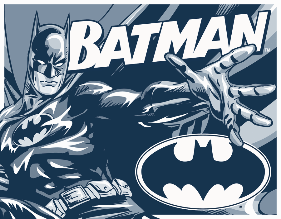 MS1731 - Tin Sign Batman Duo Tone