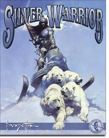 MS2112 - Tin Sign Frazetta Silver Warrior