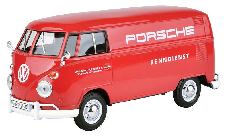 MX79557 - 1:24 VW Type 2 (T1) Delivery Van printed w/Porsche Logo