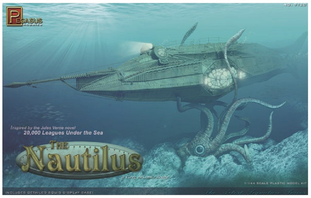 RPEG9120 - 1:48 Nautilus and Squid Plastic Kit Movie