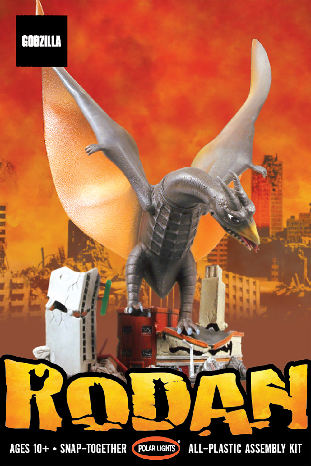 RPOL963 - 1:800 Rodan (snap) Plastic Kit Godzilla Movie