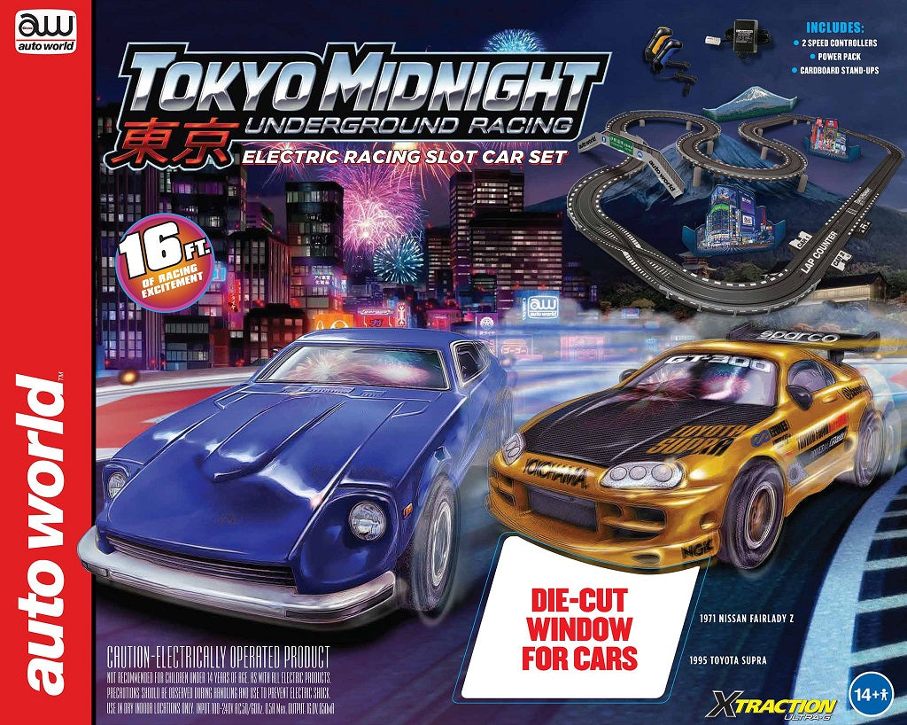 1:64 Tokyo Midnight Slot Car Set