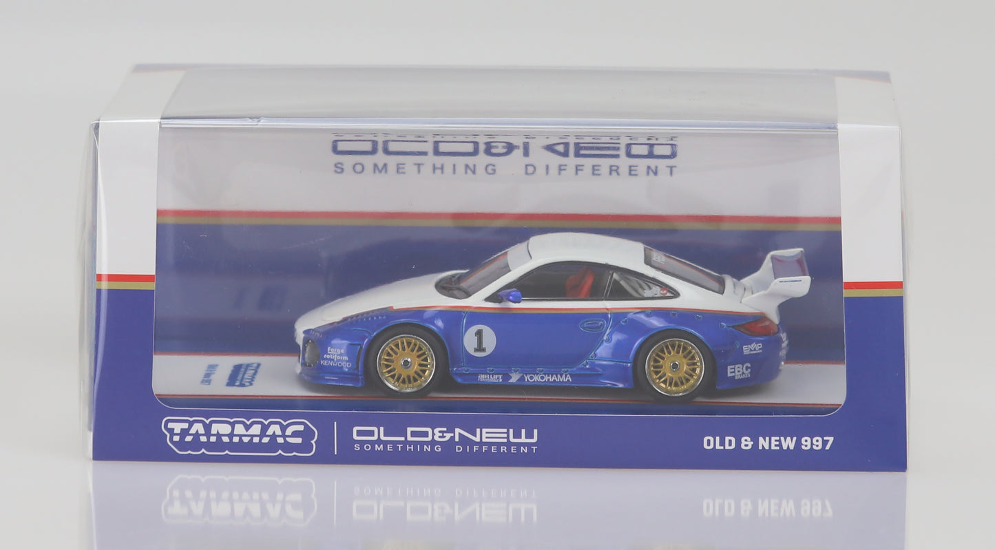 TW43-TL026-BLW - 1:43 Old & New 997 - Blue/White