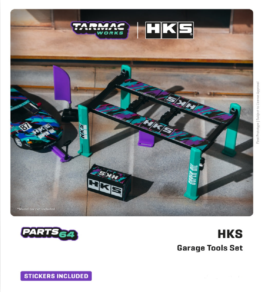 TW64A-001-HKS - 1:64 Garage tools set HKS
