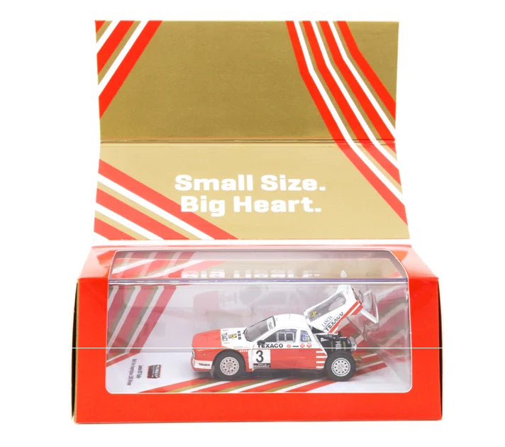 1:64 Lancia 037 Rally - Rally Van Haspengouw 1985 Winner - With Opening Rear Bonnet and Painted Engine.