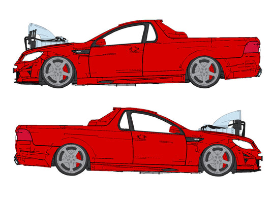 PRE-ORDER - DDA031 - 1:24 Red Supercharged VF Maloo
