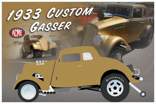 A1800914 - 1:18 1933 Willys Gasser Dirty Thirty