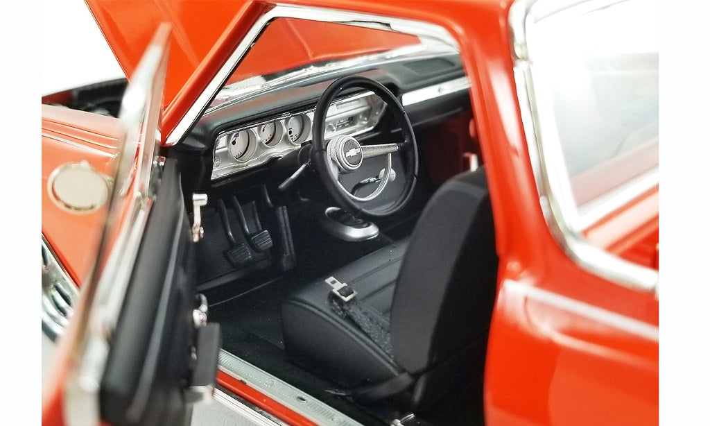 A1805412 - 1:18 Hot Orange Metallic 1965 El Camino Custom Cruiser