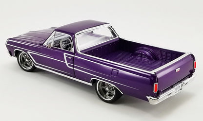 A1805413 - 1:18 Metallic Purple w/White Scallops 1965 El Camino Cruiser