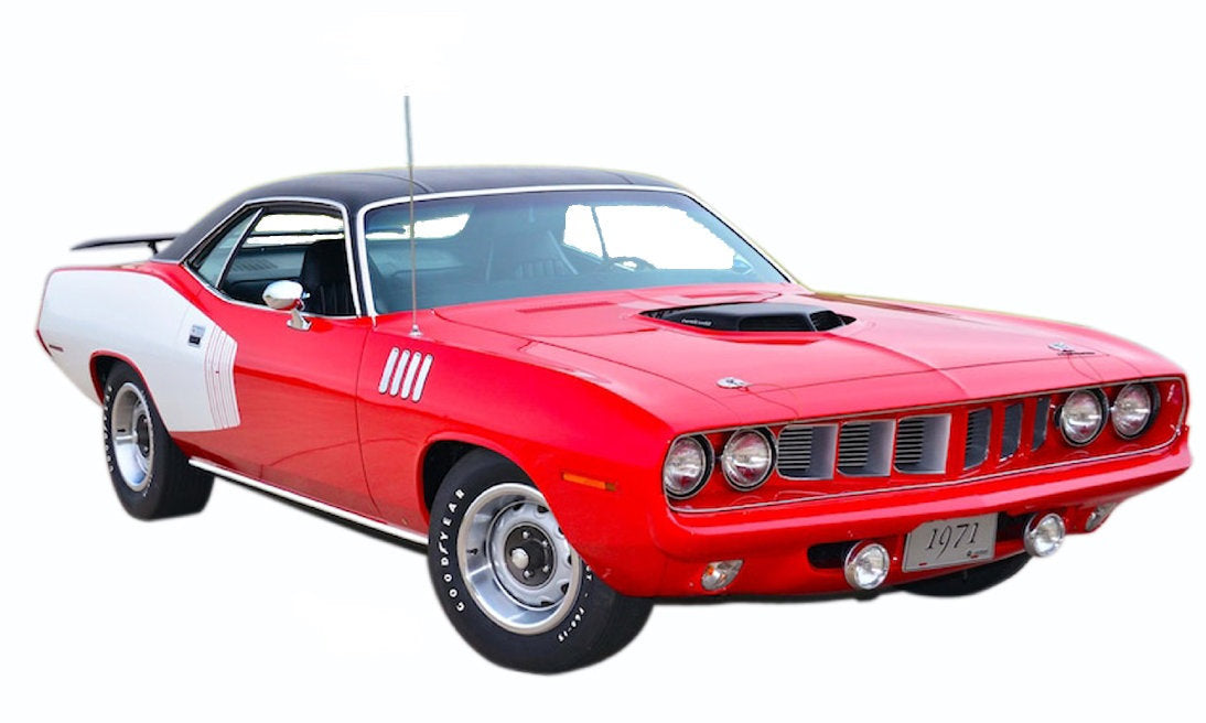 A1806121 - 1:18 Red/White 1971 Hemi Cuda