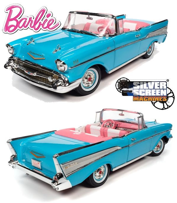1:18 Barbie Aqua 1957 Chevy Convertible