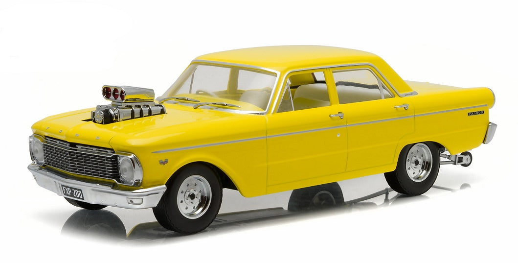 1:18 1965 XP Falcon Sedan Drag w/Blown Engine (Sealed Body ...