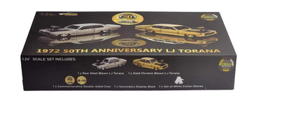 Celebrate Heritage: 1:24 SS Exclusive 50th Anniversary Twin Set Gold & Raw Steel Blown Slammed 1972 LJ Torana
