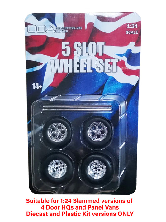 DDAW001 - 1:24 (4pc) 10 Slot Chrome Wheels