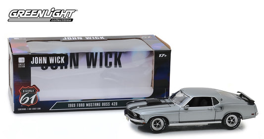 GL-HWY18016 - 1:18 John Wick (2014) - 1969 Ford Mustang BOSS 429 Movie