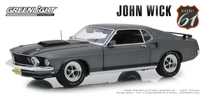 GL-HWY18016 - 1:18 John Wick (2014) - 1969 Ford Mustang BOSS 429 Movie