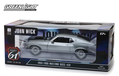 GL-HWY18016 - 1:18 John Wick (2014) - 1969 Ford Mustang BOSS 429 Movie