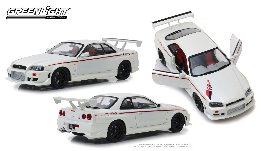 GL19049 - 1:18 White 1999 Nissan Skyline