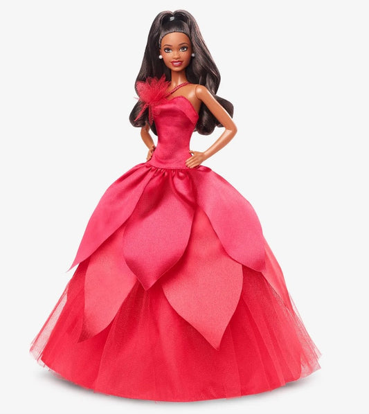 HBY04 - Black Hair Holiday Barbie 2022