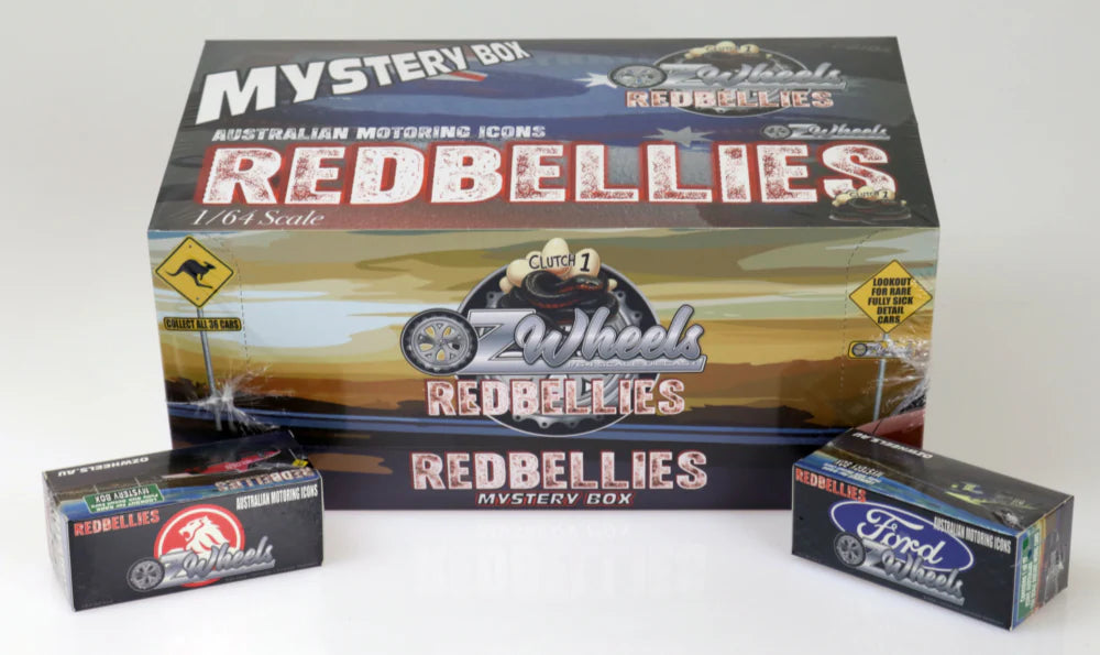 1:64 R1 OZ Wheels Red Bellies Mystery Boxes - Plastic Chassis