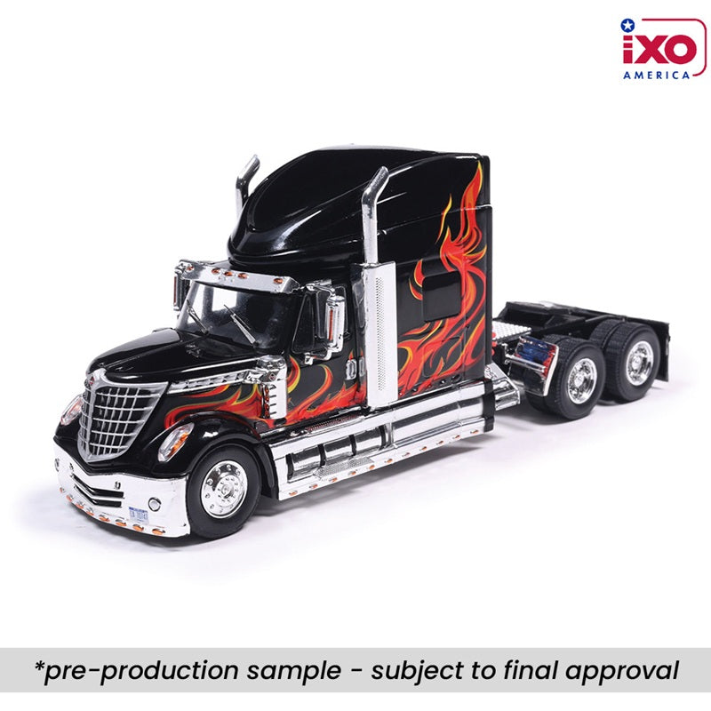 IXOU64TR008 - 1:64 Blk/Flames Intern Truck