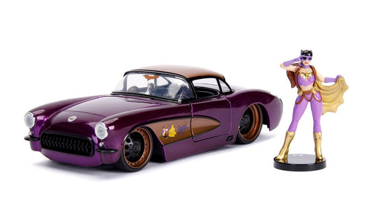JA30457 - 1:24 Batgirl w/1957 Chevy