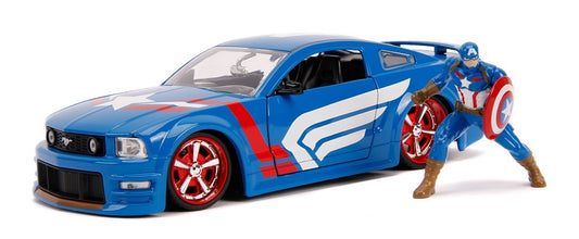 JA31187 - 1:24 Captain America w/ 2006 Mustang
