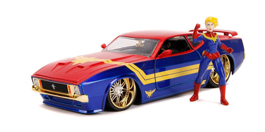 JA31193 - 1:24 Captain Marvel w/1973 Mustang