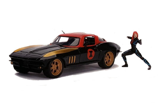JA31749 - 1:24 Black Widow w/1966 Chevy