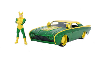 JA33357 - 1:24 Loki Figure w/1963 Ford Thunderbird Movie