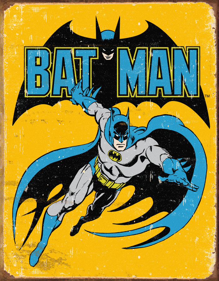 MS1357 - Tin Sign Batman Retro