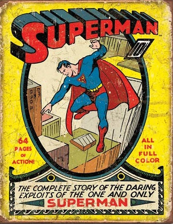 MS1968 - Tin Sign Superman No.1 Cover