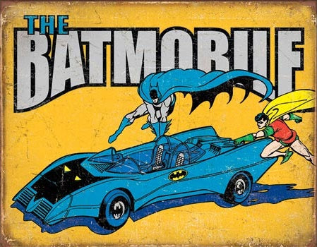 MS2028 - Tin Sign Batman The Batmobile