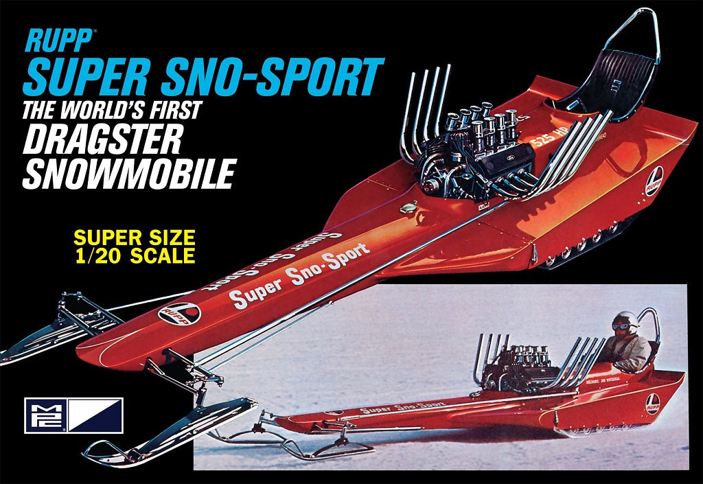 RMPC961 - 1:20 Rupp Super Sno-Sport Snow Dragster - Plastic Kit