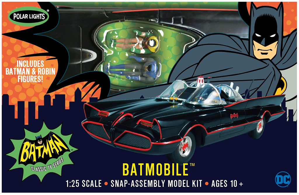 RPOL965 - 1:25 1966 Batmobile Snap Plastic Kit Movie