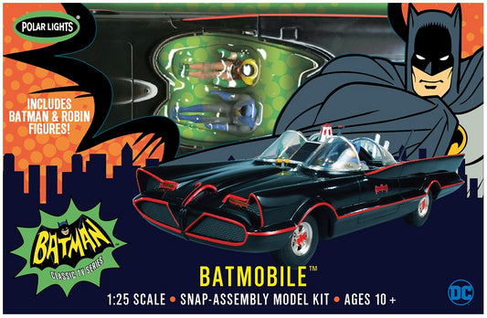 RPOL965 - 1:25 1966 Batmobile Snap Plastic Kit Movie